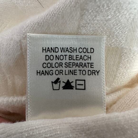 Atelier by Kirious Crop Sweater WMNS M White Pullover VNeck Long Sleeve Stretch - Picture 7 of 7